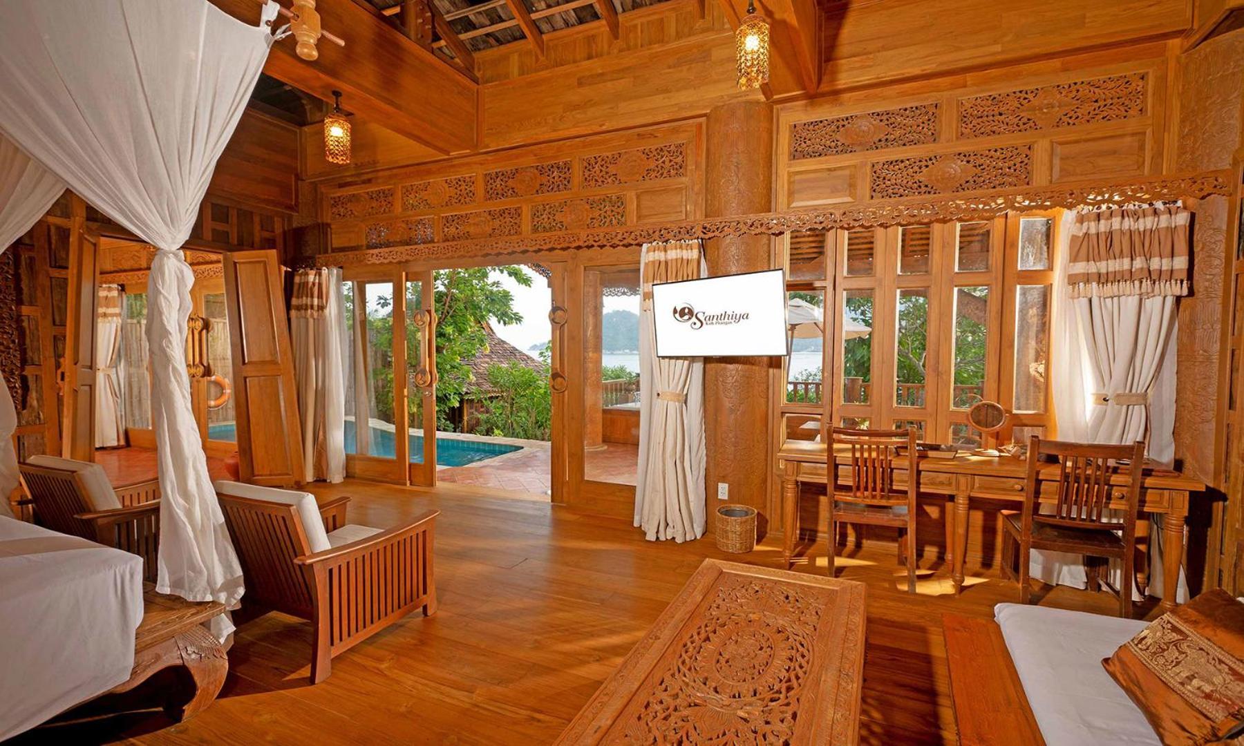 Santhiya Koh Phangan Resort And Spa Exterior photo Interior of a villa